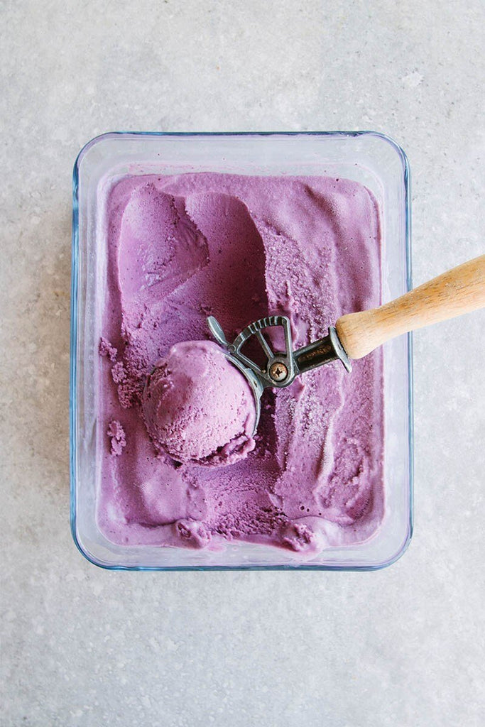 Blueberry Coconut Ice Cream