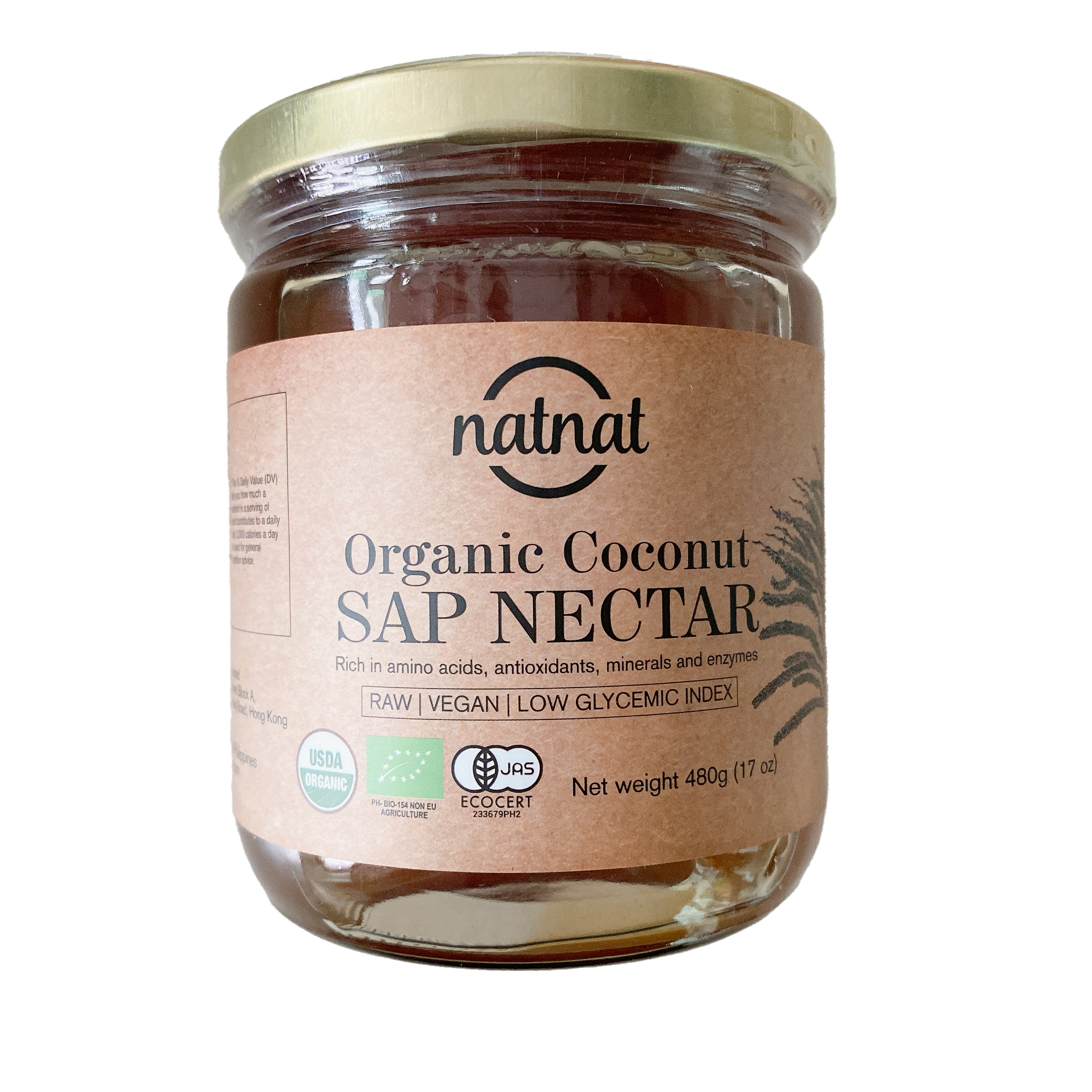 Organic Coconut Sap Nectar 480g | Vegan Honey Alternative