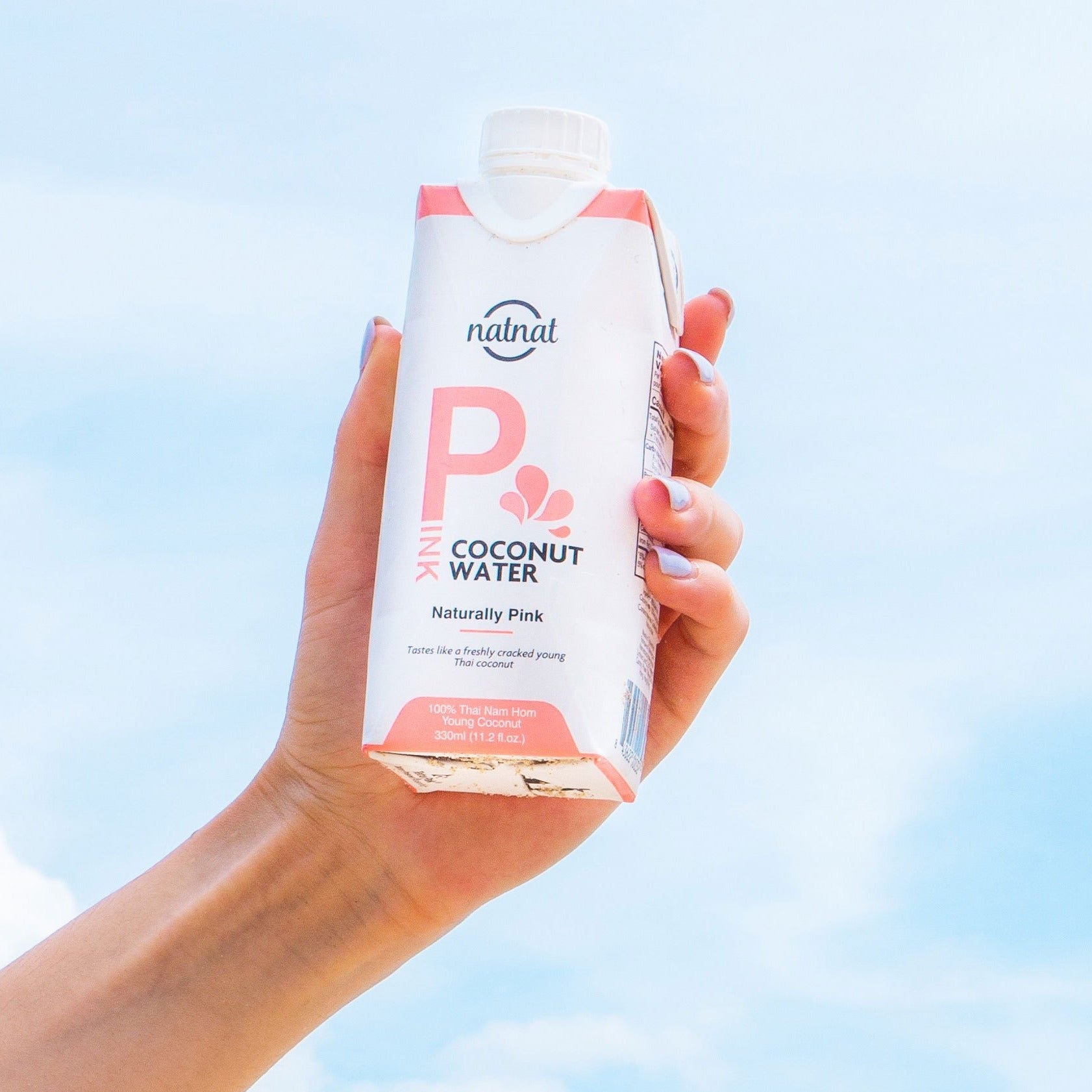 Naturally Pink Coconut Water 330ml (Nam Hom)