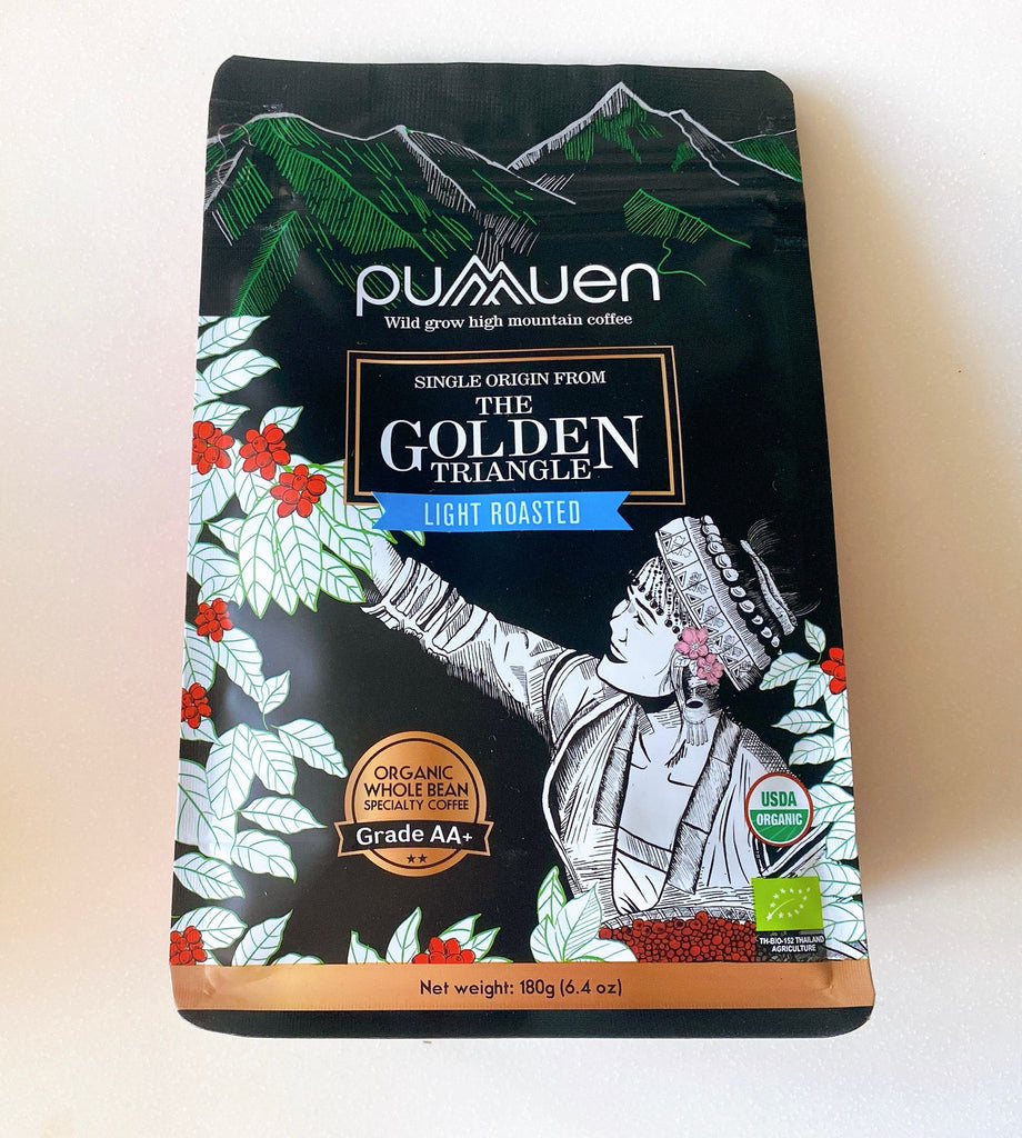 Pumuen Organic Mountain Coffee Grade AA+ - Light roasted 180g